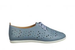 Półbuty Bayla-161 158 707 Denim 161712, Niebieski, Skóra naturalna - 36. Niebieskie półbuty damskie Bayla, na lato, bez wzorów, z denimu, bez obcasa, na płaskiej podeszwie, bez zapięcia. W wyprzedaży za 179.10 zł.