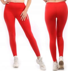 Legginsy damskie długie Polskie Getry Bawełniane Czerwone M. Czerwone legginsy damskie LAEMI, m, bez wzorów, z bawełny. Za 29.99 zł.