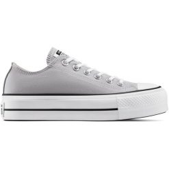 Buty sportowe Converse Chuck Taylor All Star Lift. Szare obuwie sportowe damskie Converse, bez wzorów. Za 490.00 zł.