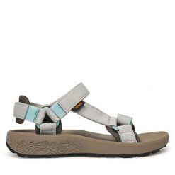 Sandały Teva. Szare obuwie sportowe damskie Teva, bez wzorów, trekkingowe. Za 249.99 zł.