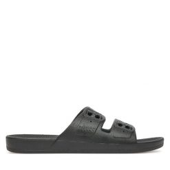 Klapki Freedom Moses. Czarne klapki damskie Freedom moses, bez wzorów, bez obcasa. Za 149.99 zł.