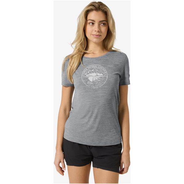 Koszulka damska SUPER.NATURAL W Exploring Tee. Szare t-shirty damskie super.natural, uniwersalny, bez wzorów, z materiału, bez kołnierzyka. Za 249.99 zł.