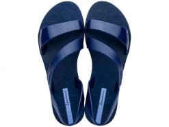 Sandały plażowe damskie Ipanema Vibe Sandal FEM. Niebieskie sandały damskie Ipanema, bez wzorów, z gumy, bez obcasa, na płaskiej podeszwie, bez zapięcia. Za 97.44 zł.