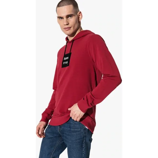 Confront Bluza Small Logo Hoodie , czerwony, rozmiar XL. Czerwone bluzy męskie Confront, m, bez wzorów, z bawełny, bez kaptura. W wyprzedaży za 79.99 zł.