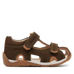 Sandały Lasocki Kids. Brązowe sandały chłopięce Lasocki Kids, bez zapięcia. Za 129.99 zł.