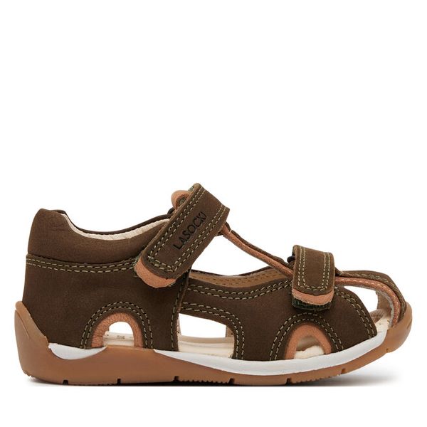 Sandały Lasocki Kids. Brązowe sandały chłopięce Lasocki Kids, bez zapięcia. Za 129.99 zł.