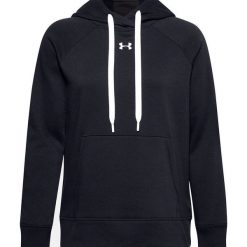 Bluza damska Under Armour Rival Fleece Hb Hoodie czarna. Białe bluzy damskie Under Armour, xl, bez wzorów, bez kaptura. Za 207.00 zł.