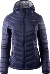 Hi-Tec KURTKA LADY NAHIA INSIGNIA BLUE/MICRO CHIP S. Niebieskie kurtki damskie Hi-tec, s, bez wzorów, bez kaptura. Za 151.15 zł.