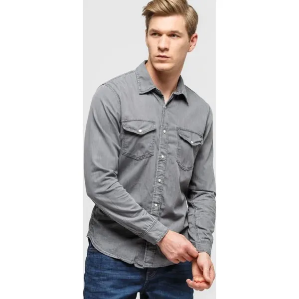 Timberland Koszula Ls Mumford River Black Denim , czarny, rozmiar M. Czarne koszule męskie Timberland, m, bez wzorów, z bawełny, bez kołnierzyka, bez ramiączek. Za 429.99 zł.