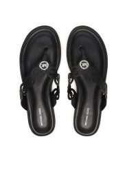 MICHAEL Michael Kors Japonki Jane Thong 40S6JNFS1L Czarny. Czarne klapki damskie MICHAEL Michael Kors, bez wzorów, ze skóry, bez obcasa. Za 529.99 zł.