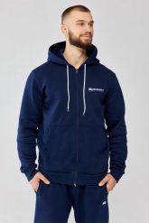 Męska bluza dresowa z kapturem Rough Radical Track Hoodie Zip. Czarne bluzy męskie ROUGH RADICAL, m, bez wzorów, z bawełny, z kapturem, na fitness i siłownię. Za 189.99 zł.