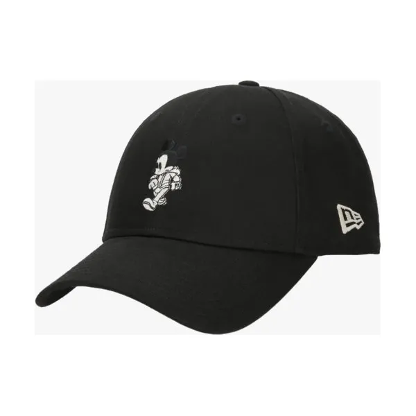 New Era Czapka Street Mickey Cotton 9Forty Micmou , czarny, rozmiar ONE-SIZE. Czarne czapki i kapelusze męskie New Era, z aplikacjami, z materiału, sportowe. Za 149.99 zł.