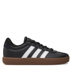 Sneakersy adidas. Czarne trampki i tenisówki chłopięce Adidas, bez wzorów, bez zapięcia. Za 219.99 zł.