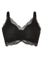 Triumph Biustonosz - usztywniany Kobiety czarny, 1. Czarne biustonosze Triumph, bez wzorów, z koronki. Za 259.95 zł.