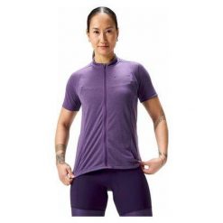 Koszulka rowerowa damska Endura Loop Zipped. Fioletowe koszulki sportowe damskie ENDURA, bez wzorów, bez kołnierzyka, bez ramiączek, rowerowe. Za 199.99 zł.