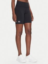 Under Armour Szorty sportowe Rival 7" 1386703 Czarny Slim Fit. Czarne szorty sportowe damskie Under Armour, s, bez wzorów, z syntetyku, sportowe, na fitness i siłownię. Za 109.99 zł.