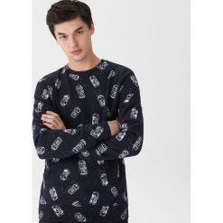 Bluza z nadrukiem all over - Granatowy. Bluzy męskie marki House. Za 59.99 zł.