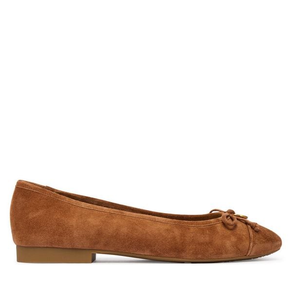 Baleriny MICHAEL Michael Kors. Brązowe baleriny damskie MICHAEL Michael Kors, bez wzorów, bez obcasa. Za 520.99 zł.