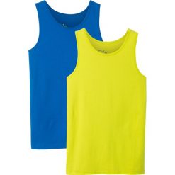 Koszulka bez rękawów (2 szt.) bonprix lazurowy + zielony. Koszule dla chłopców marki bonprix. Za 35.98 zł.