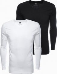 Ombre Zestaw longsleeve męski z długim rękawem - mix 2-pak V2 Z41 XL. Bluzki z długim rękawem męskie Ombre, m, bez wzorów, bez kołnierzyka. Za 139.99 zł.