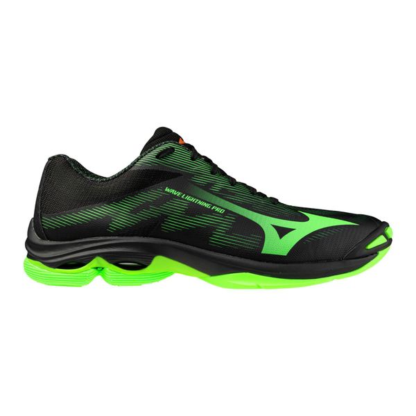 Buty halowe Mizuno Wave Lightning Pro. Czarne buty sportowe męskie Mizuno, bez zapięcia, do siatkówki, mizuno wave. Za 369.99 zł.
