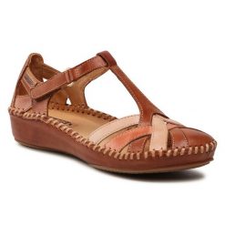 Sandały Pikolinos. Brązowe klapki damskie Pikolinos, bez wzorów, bez obcasa, na płaskiej podeszwie, bez zapięcia. Za 309.99 zł.