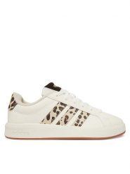 Adidas Sneakersy Grand Court 3.0 Shoes Junior KJ4849 Biały. Białe buty sportowe dziewczęce Adidas, bez wzorów, ze skóry, bez zapięcia. Za 179.99 zł.