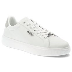 Sneakersy męskie Filippo, cholewka ze skóry naturalnej o gładkim wykończeniu klasyczne wiązanie na płaskiej podeszwie, białe, MP7840/26. Białe półbuty na co dzień męskie Filippo, ze skóry, klasyczne, bez zapięcia. Za 215.90 zł.