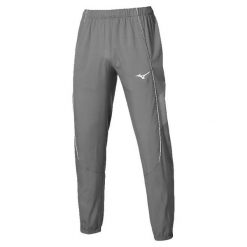 Spodnie do biegania Mizuno Frontier Shadow. Szare spodnie sportowe męskie Mizuno, s, bez wzorów, z dresówki, do biegania. Za 321.35 zł.