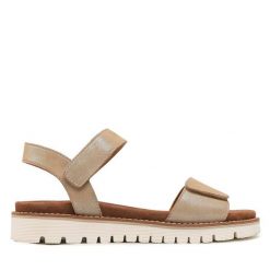 Sandały Ara. Brązowe klapki damskie Ara, bez wzorów, bez obcasa, na płaskiej podeszwie, bez zapięcia. Za 399.99 zł.