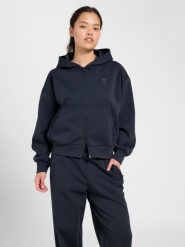 Damska bluza z kapturem zapinana na zamek Hummel Defender. Brązowe bluzy damskie Hummel, xs, bez wzorów, z dresówki, z kapturem. Za 293.20 zł.