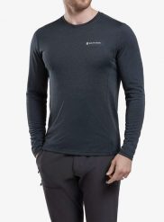 Bluza termoaktywna męska Montane Dart Long Sleeve T-Shirt. Czarne bluzy męskie Montane, l, bez wzorów, z materiału, bez kaptura. Za 214.10 zł.
