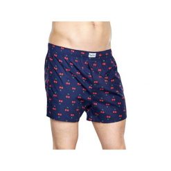 Bielizna męska Happy Socks - Cherry Boxer (CHE66-6000). Czerwona bokserki męskie Happy Socks, z bawełny. Za 79.90 zł.