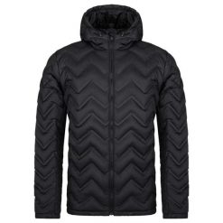 Męska kurtka zimowa Loap Itemo czarna. Czarne kurtki męskie ZSPORT, na zimę, m, bez wzorów, sportowe, bez kaptura. Za 184.40 zł.