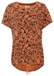 Shirt z dłuższym tyłem, z wiązanym troczkiem. Zielone bluzki damskie bonprix, bez wzorów, z bawełny, bez kołnierzyka, bez ramiączek. Za 67.99 zł.