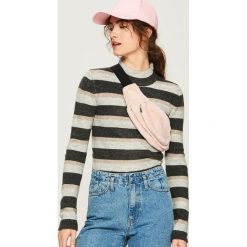 Sweter w paski - Wielobarwn. Szare swetry damskie Sinsay. Za 49.99 zł.