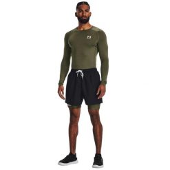 Koszulka sportowa męska Under Armour Ua Hg Armour Comp. Niebieskie koszulki sportowe męskie Under Armour, l, bez wzorów, z elastanu, bez kołnierzyka, bez ramiączek, na fitness i siłownię. Za 278.00 zł.