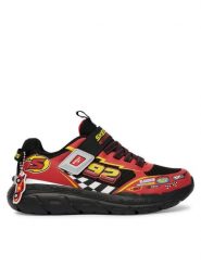 Skechers Sneakersy 402303L/BKRD Czerwony. Czerwone buty sportowe chłopięce Skechers, bez wzorów, z materiału, bez zapięcia. Za 199.99 zł.
