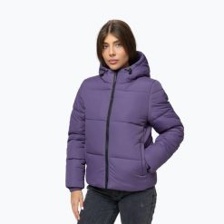 Kurtka zimowa damska Pitbull Vista Quilted Hooded. Fioletowe kurtki damskie PITBULL, na zimę, m, bez wzorów, z poliamidu, bez kaptura. Za 219.99 zł.