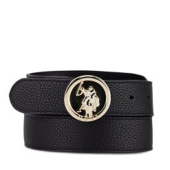 Pasek U.S. Polo Assn. Czarne paski damskie U.S. Polo Assn., bez wzorów. Za 159.99 zł.