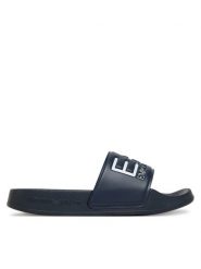EA7 Emporio Armani Klapki 7Y000037 AF15118 BA045 Granatowy. Niebieskie kalosze chłopięce EA7 Emporio Armani, bez wzorów. Za 119.99 zł.