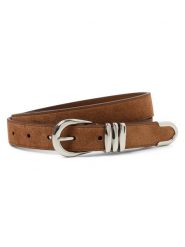Lauren Ralph Lauren paski z zamszu Kobiety skóra brązowy, S. Brązowe paski damskie Lauren Ralph Lauren, bez wzorów, ze skóry. Za 499.95 zł.