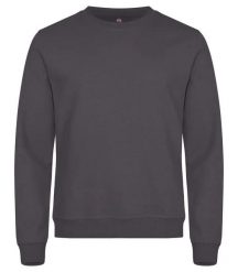 Clique Miami Roundneck – unisexowy sweter bawełna i poliester z recyklingu. Szare bluzy męskie CLIQUE, xl, bez wzorów, z bawełny, bez kołnierzyka. Za 164.44 zł.