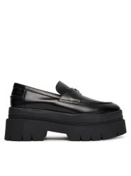 HUGO Loafersy Kris 50548194 Czarny. Czarne mokasyny damskie Hugo, ze skóry. Za 589.99 zł.