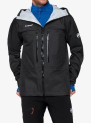 Kurtka z membraną Mammut Taiss Light HS Hooded Jacket. Czarne kurtki męskie Mammut, l, bez wzorów, z materiału, bez kaptura. Za 1,583.99 zł.