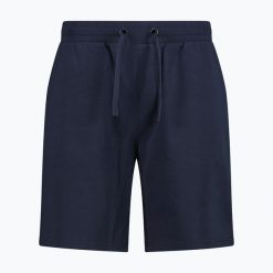 Spodenki męskie CMP 36D8057 Bermuda. Czarne szorty męskie CMP, l, bez wzorów, z materiału, klasyczne. Za 129.99 zł.