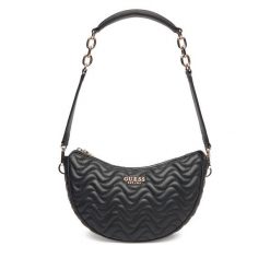 Torebka Guess. Czarne torebki do ręki damskie Guess, z aplikacjami, klasyczne, bez dodatków. Za 379.99 zł.