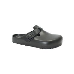 Klapki męskie Birkenstock Boston Eva. Czarne klapki męskie Birkenstock, z materiału. Za 398.00 zł.