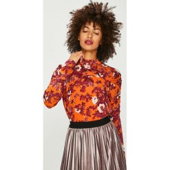 Vero Moda - Bluzka Karen. Różowe bluzki damskie Vero Moda, z poliesteru, casualowe, ze stójką. W wyprzedaży za 99.90 zł.