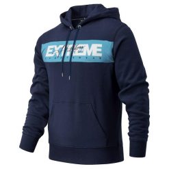 Bluza męska z kapturem EXTREME HOBBY HEADLINE. Niebieskie bluzy męskie EXTREME HOBBY, m, bez wzorów, z bawełny, z kapturem. Za 209.00 zł.